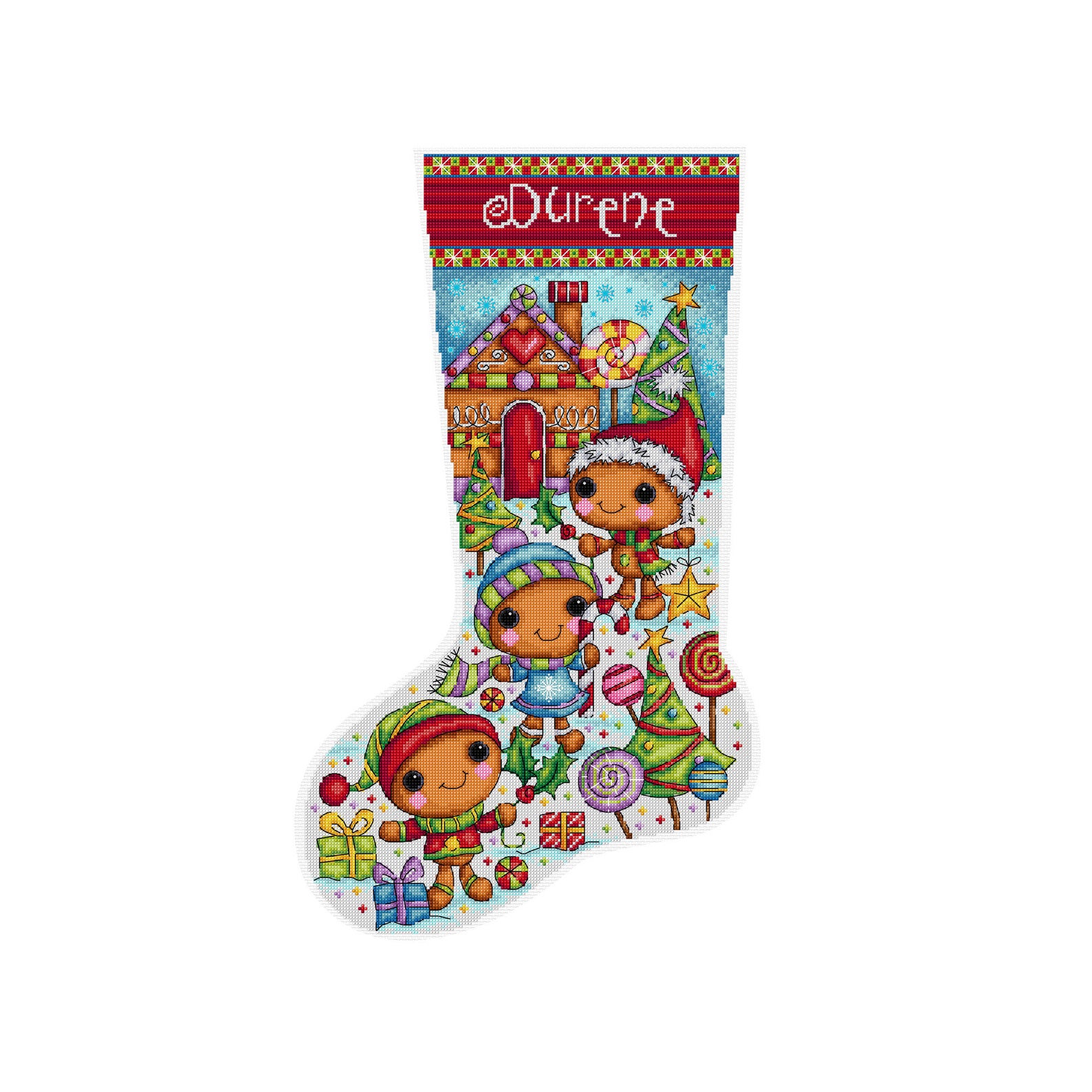 Yule Pattern Christmas-cross-stitch-patterns-gingerbread-616b8a9 – The World of ...