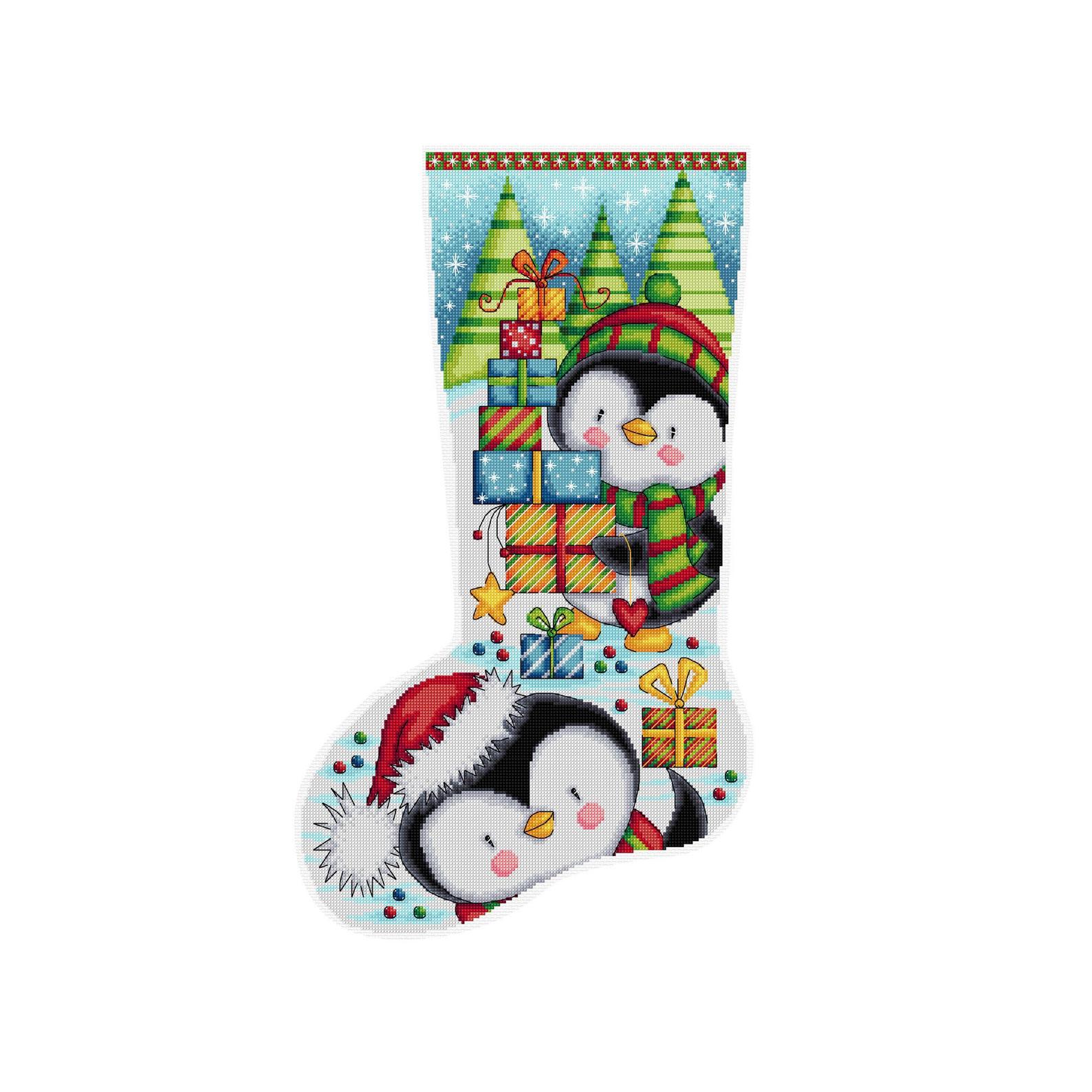 Yule Pattern christmas-cross-stitch-patterns-penguins-6dbf20c – The World of Cross ...